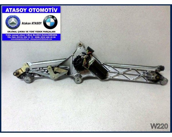 MERCEDES W220 SİLECEK MOTORU 2208200742 BOSCH 0390241435 A2208200742 - 0390241435 MERCEDES W220 SİLECEK MEKANİZMASI 2208200141 A2208200141 A 220 820 01 41